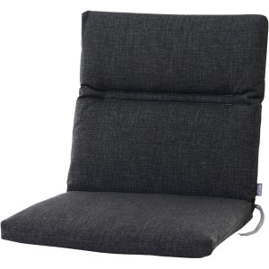 Siena Garden Sesselauflage Comfort, anthrazitfarbenes Sitzkissen mit Rückenlehne.