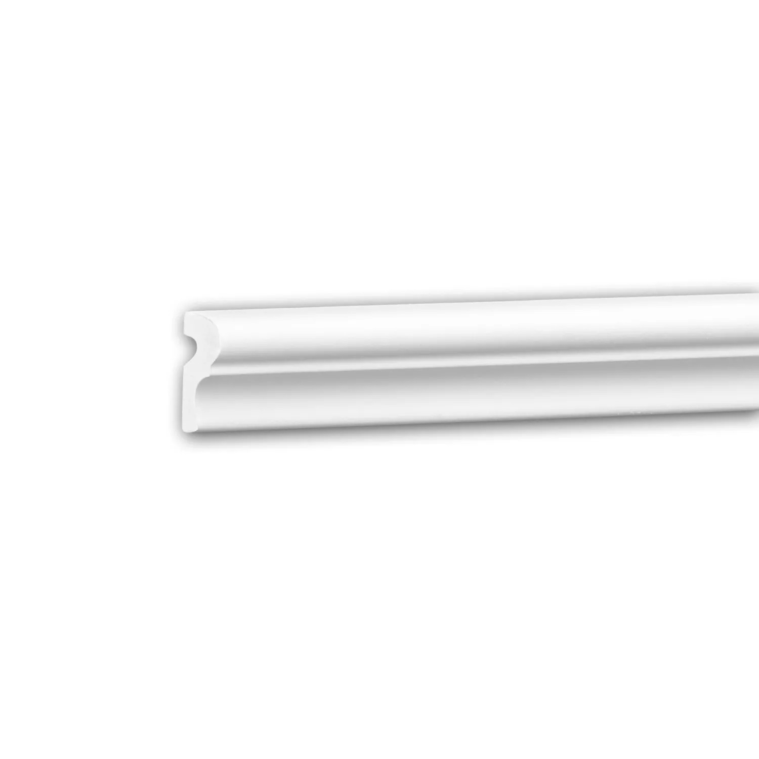 PROFHOME 151401F Flexible Wand- und Friesleiste Stuckleiste Zierleiste 2 m 200 cm x 1,2 cm x 2,2 cm Weiß