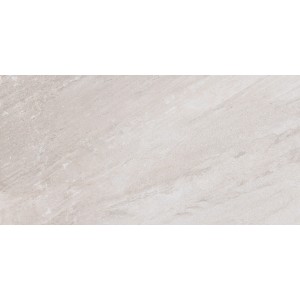 Bodenfliese Feinsteinzeug Olympus, weiße, matte Steinoptik, 59,7x119,7 cm.