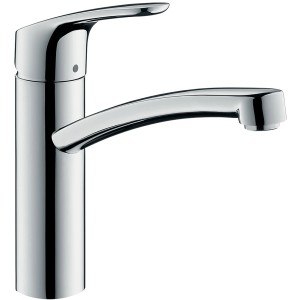 Hansgrohe Focus Küchenarmatur, 160 mm, Chrom, Einhebelmischer mit schwenkbarem Auslauf.