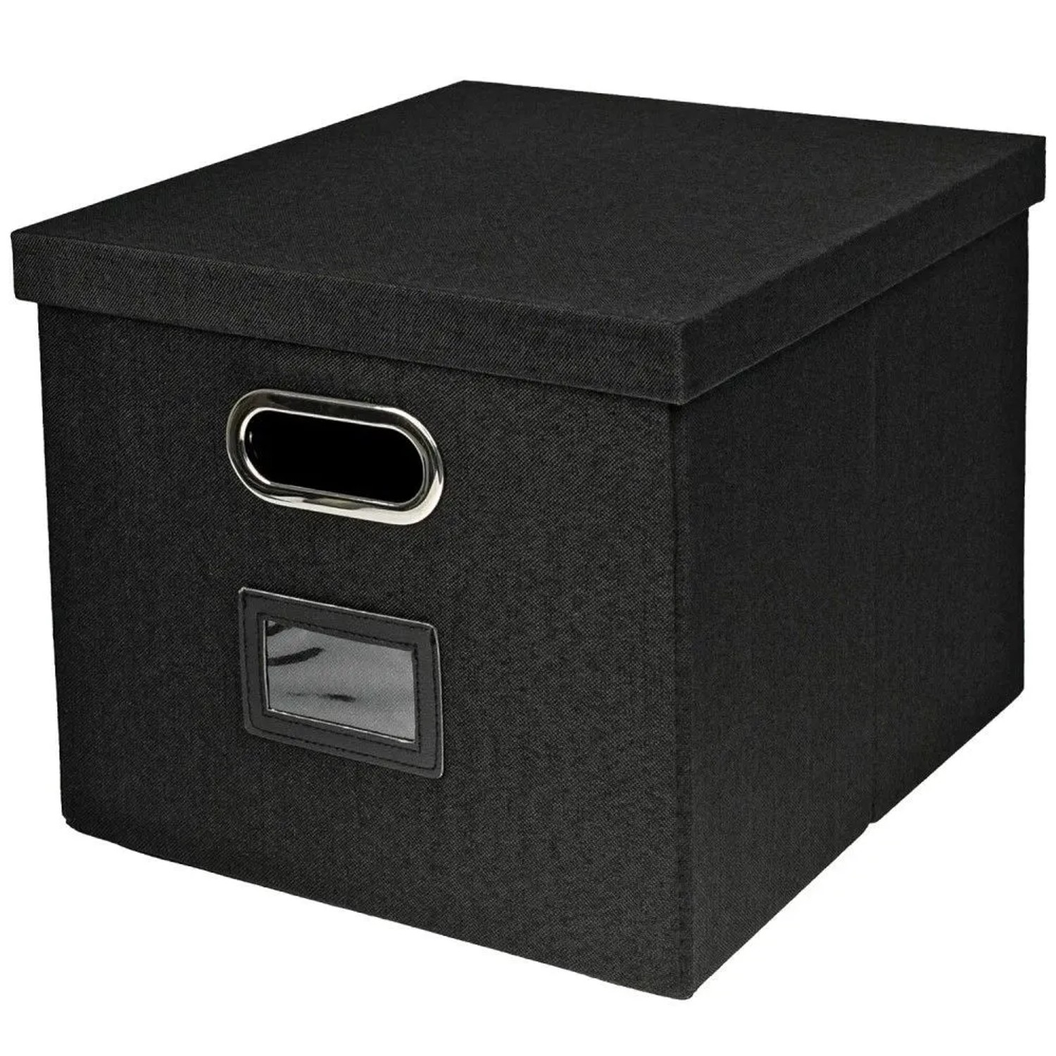 HMF 250473-02 Aufbewahrungsbox Deckel DIN A4 Hängeregister Kallax 33 x 37 x 28 cm