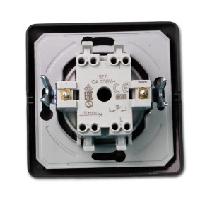 TEM EKONOMIK Taster Anthrazit 250V10A UP Unterputz