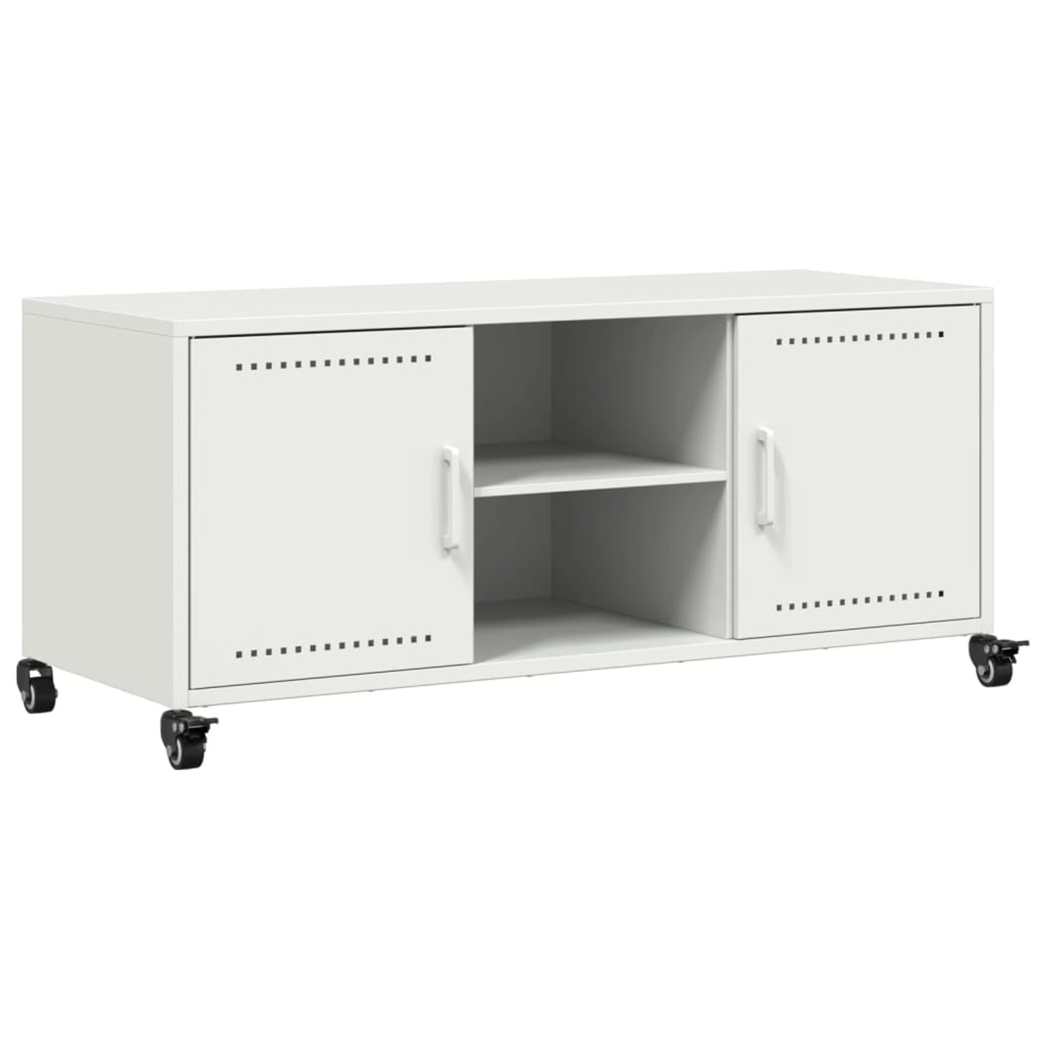 vidaXL TV-Schrank Weiß 100,5x39x43,5 cm Stahl 846667 günstig online kaufen