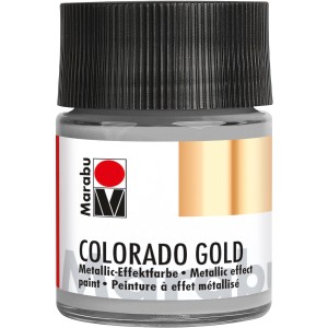 Marabu Metallic-Effektfarbe Colorado Gold, 50ml, für Künstlerbedarf.