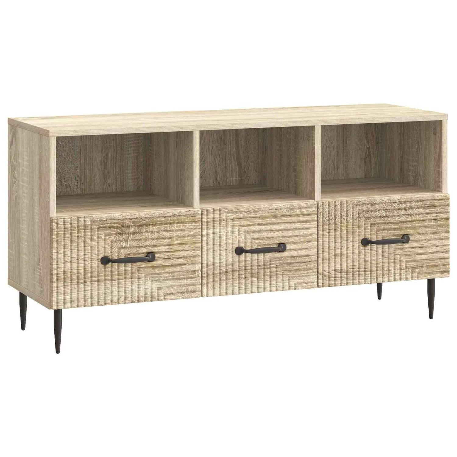 vidaXL TV-Schränk Sonoma-Eiche 102 x 34,5 x 50 cm Holzwerkstoff 894907