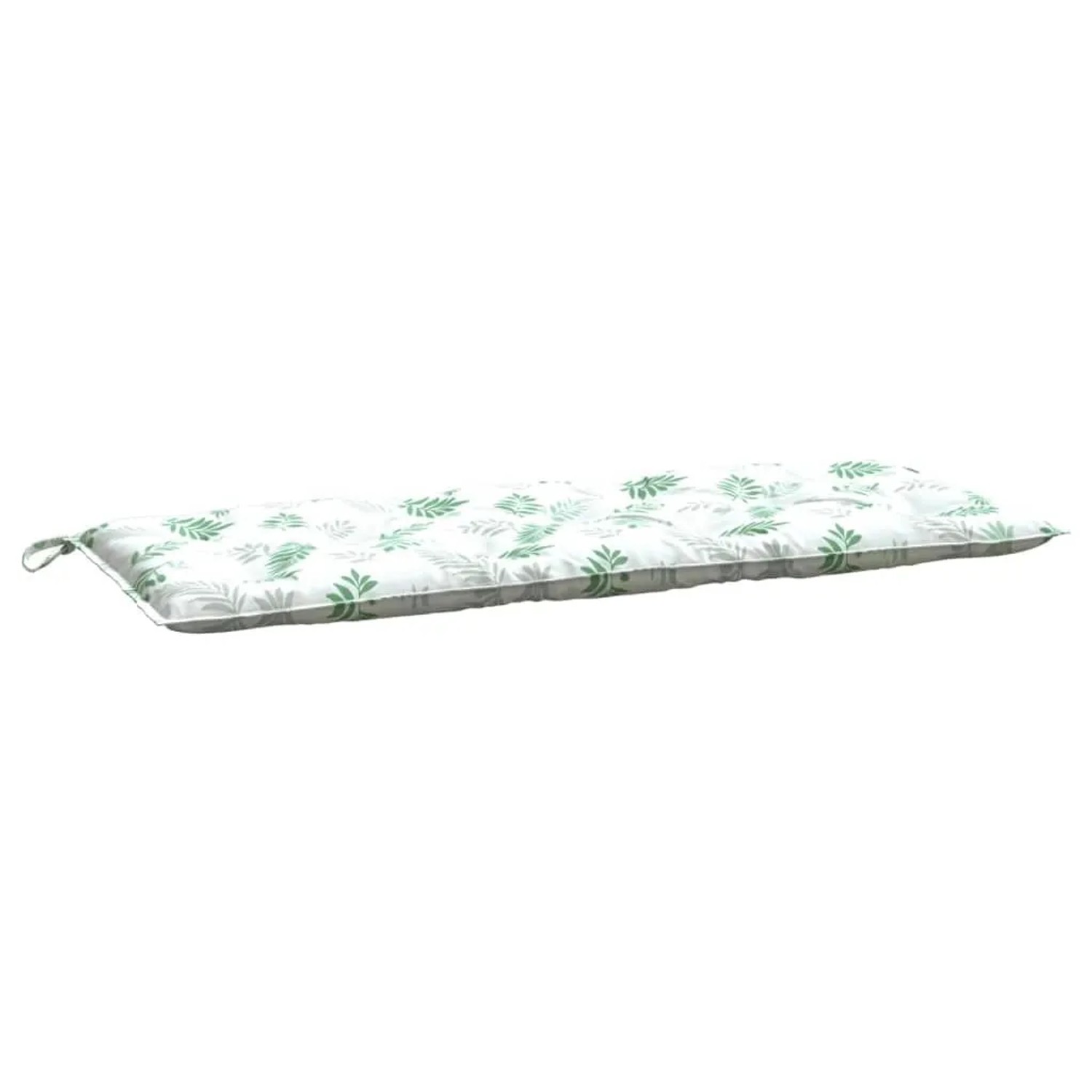 vidaXL Gartenbank-Auflage Blattmuster 120x50x7 cm Stoff 361598