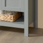 SoBuy Waschbeckenunterschrank Badschrank mit 2 Türen und 1 Fach 60x60x30cm Grau BZR69-HG_9