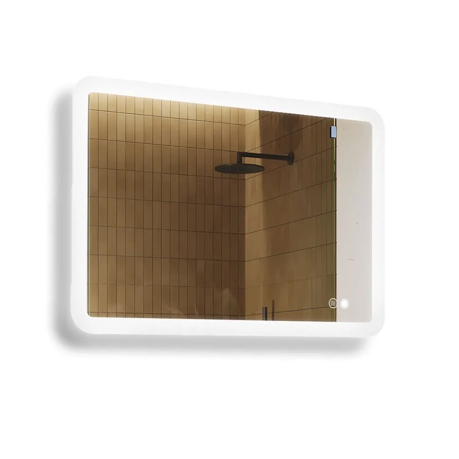 Artforma LED Badspiegel Rechteckig 100x70 cm mit Beleuchtung Antibeschlag Touch Dual LED Rahmenlos IP20 M082