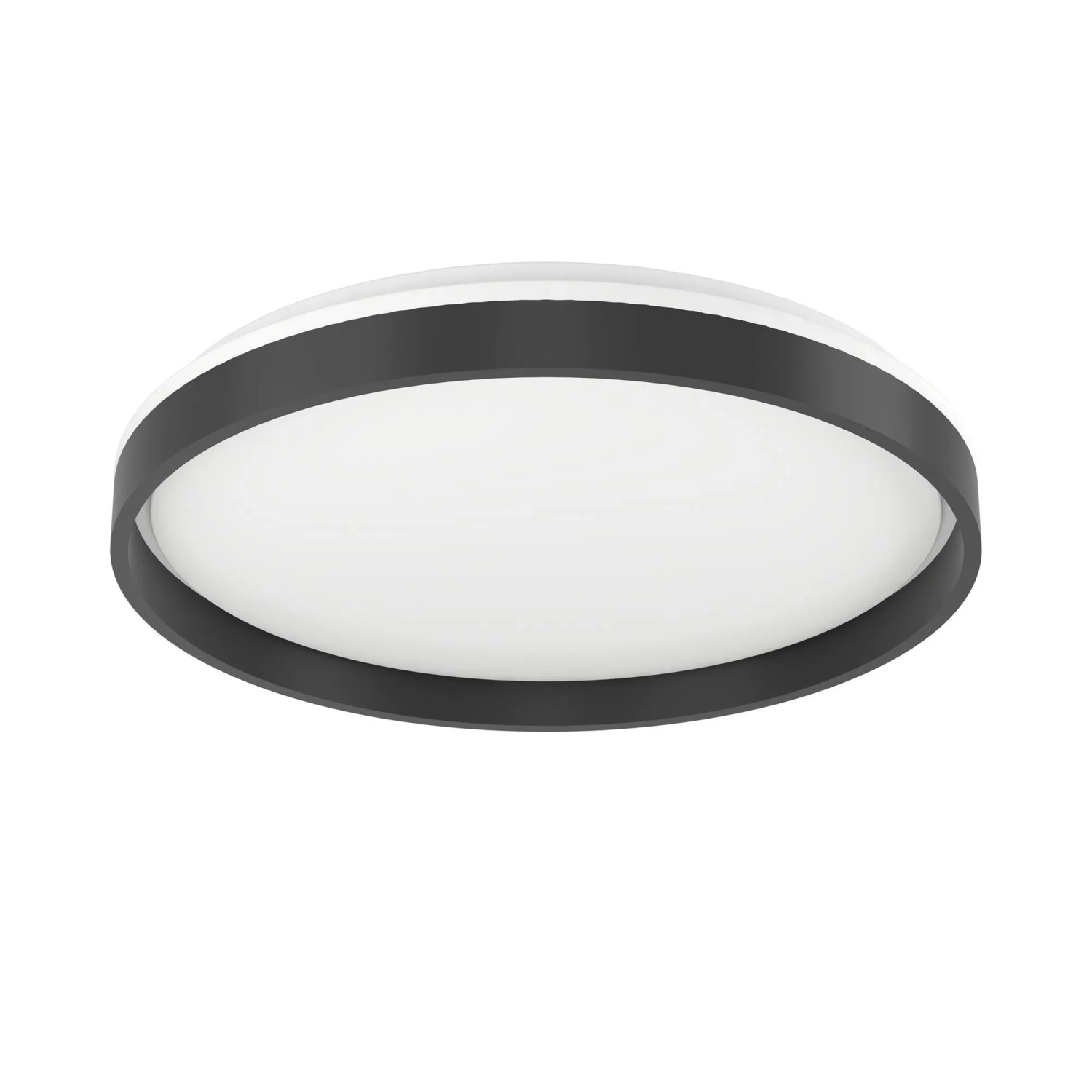 Eglo LED-Deckenleuchte Moschettino Schwarz Weiß RGB/CCT Ø 49,1 cm