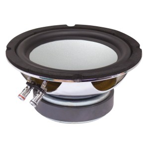 Rockwood Subwoofer Aluminium DYA 610-68, Ø 165 mm, mit verchromtem Stahlkorb für satten Bass.