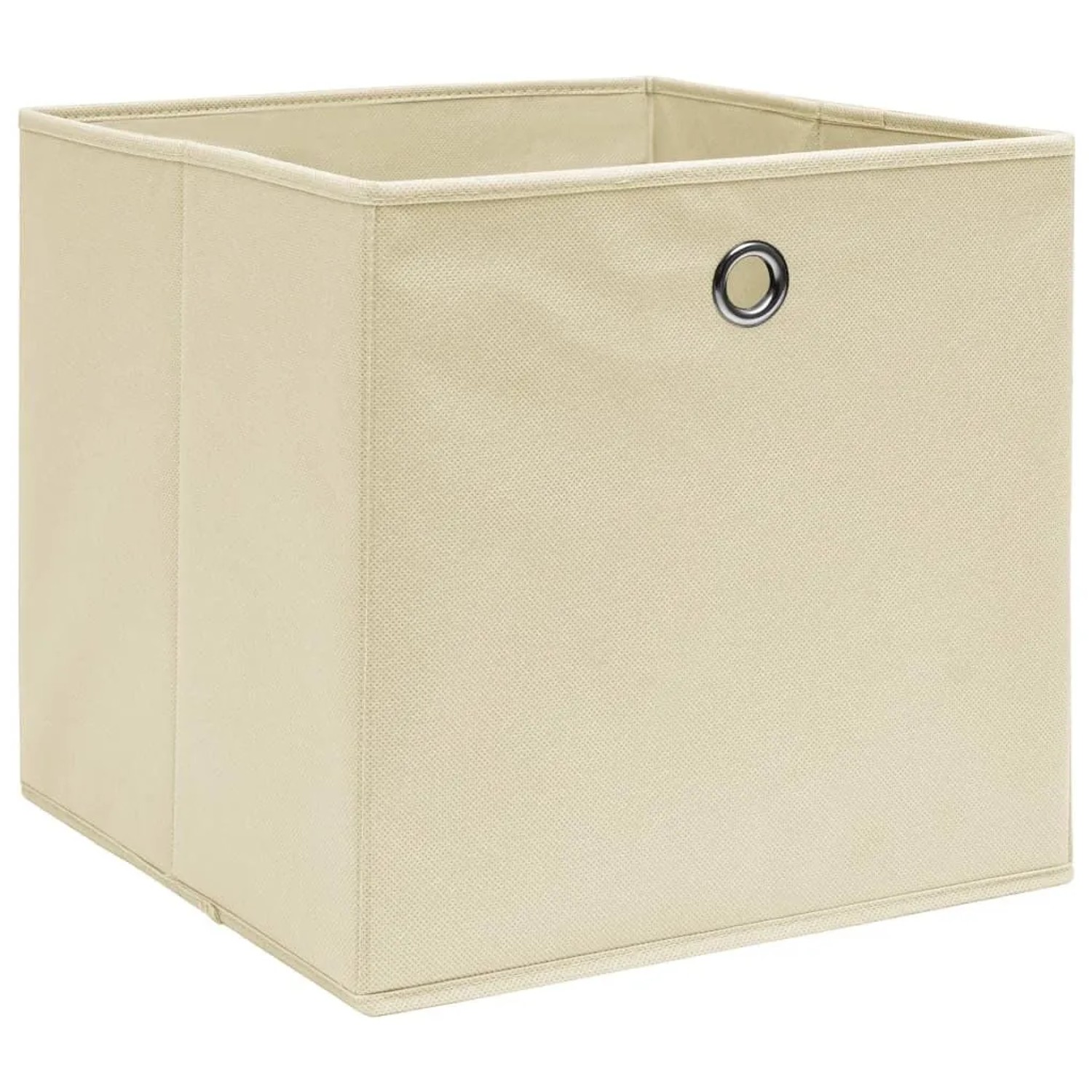 vidaXL Aufbewahrungsboxen 10 Stk Vliesstoff 28x28x28 cm Creme 325217