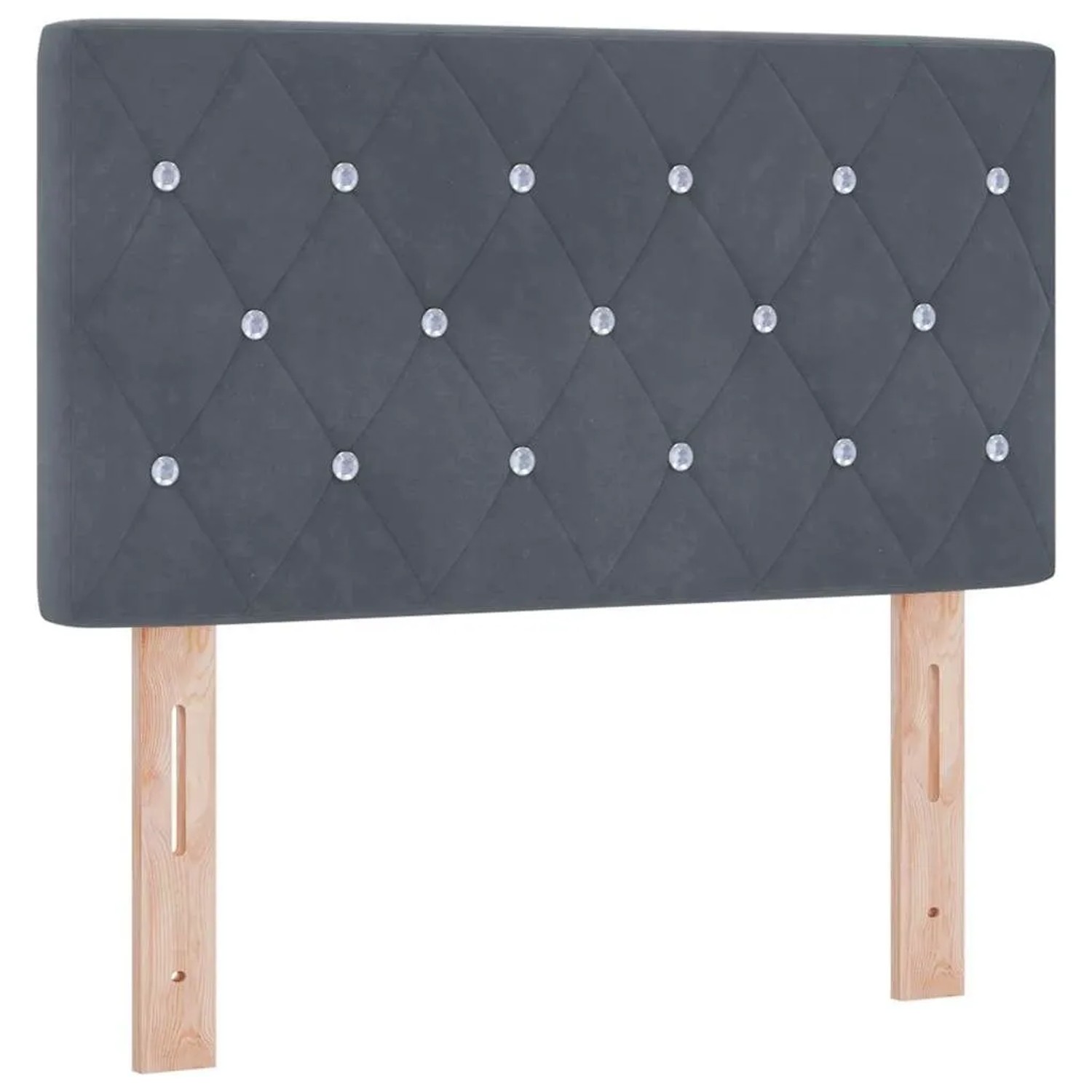 vidaXL Kopfteil mit Kopfteil Dunkelgrau 80 cm Kunstleder 42007070