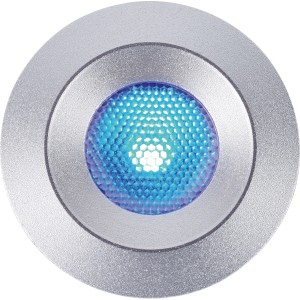 LED Bodeneinbauleuchte Budoni, rund, silber, mit Farbwechsel (RGB), 5er-Set.