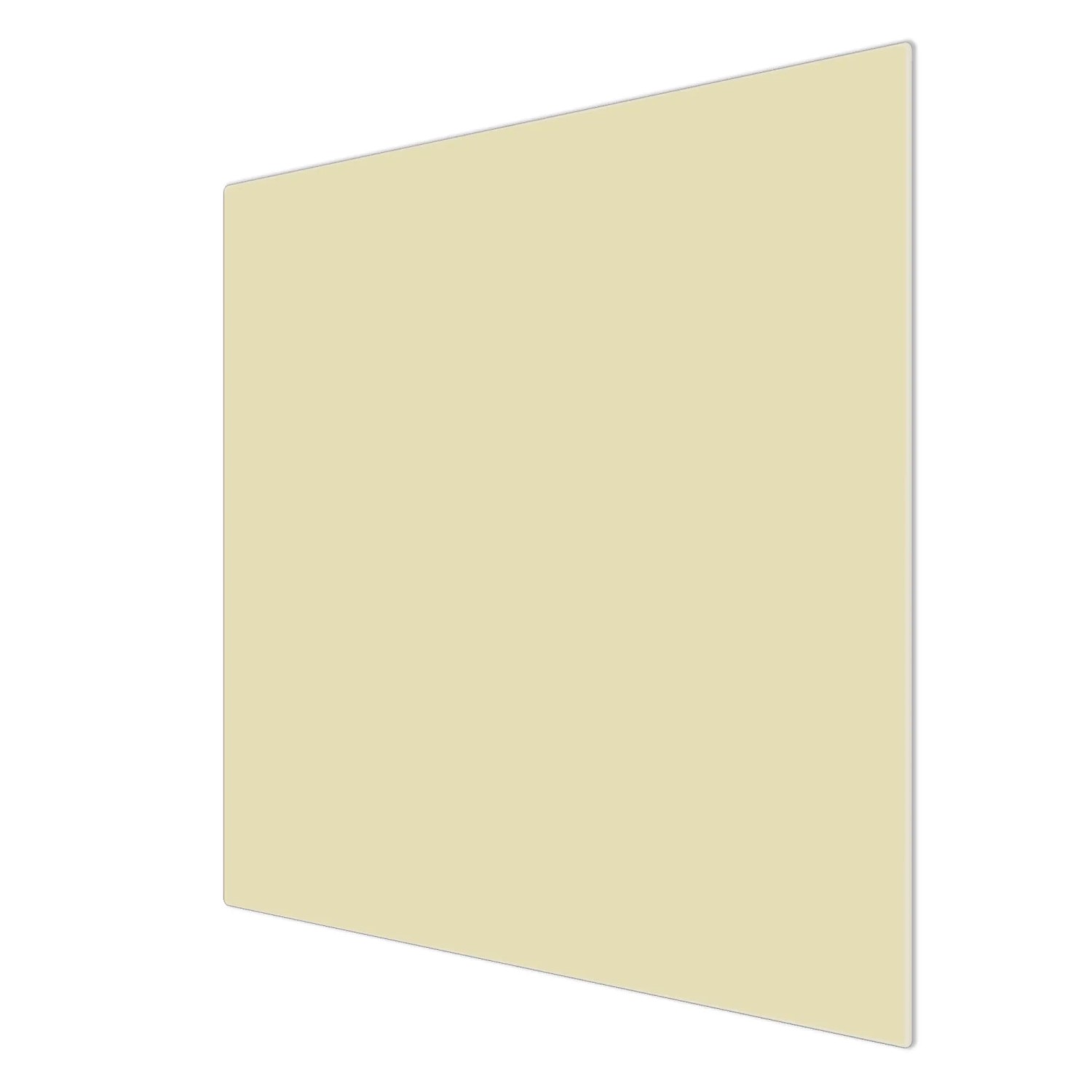 Beige Glas Herdabdeckplatte 60x52cm, auch als Schneidebrett nutzbar.