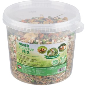 elles Kaninchenfutter Nager Struktur-Mix im 2,5 kg Eimer.