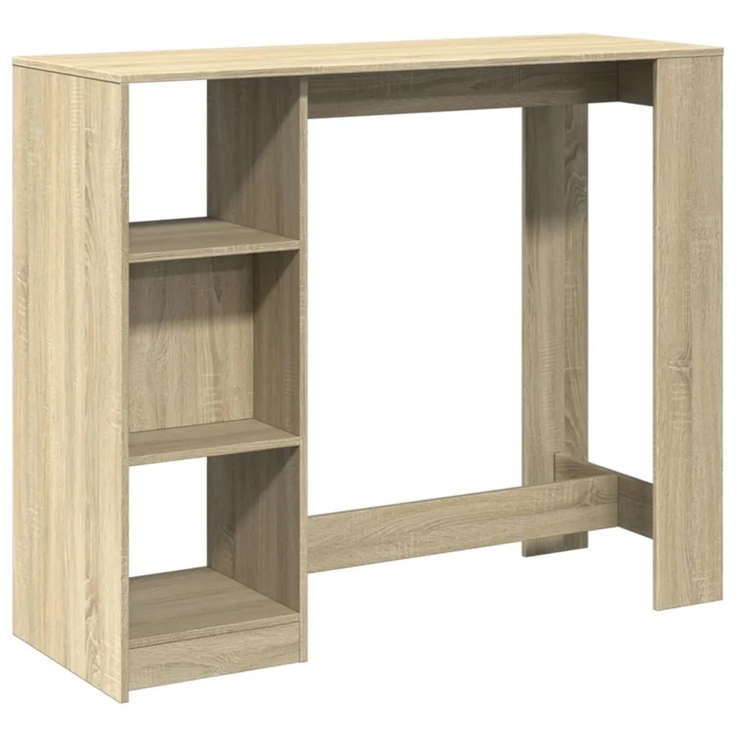 vidaXL Bartisch mit Regal Sonoma-Eiche 124x46x103,5 cm Holzwerkstoff 854393 günstig online kaufen