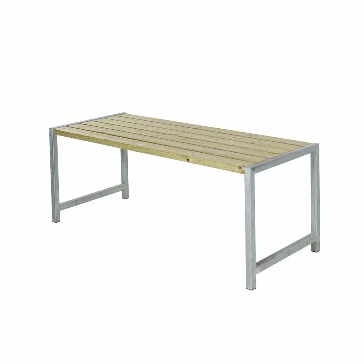 PLUS Gartentisch 186 cm Druckimprägniert Verzinktes Stahlgestell FSC MIX 70 %