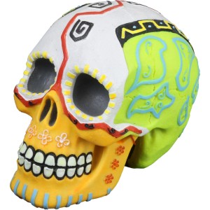 Aqua Della Dekoration Dia de los Muertos Totenkopf 3 mehrfarbig 16,7x11,7x13 cm