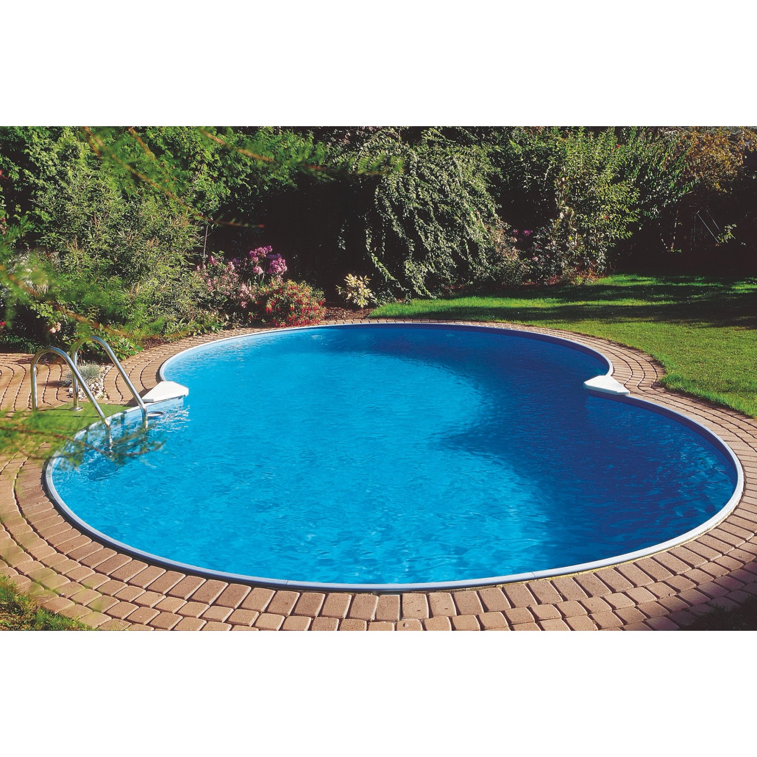 Summer Fun Stahlwand Pool-Set CALYPSO Tiefbecken Achtf. 525 x 320 x 150cm