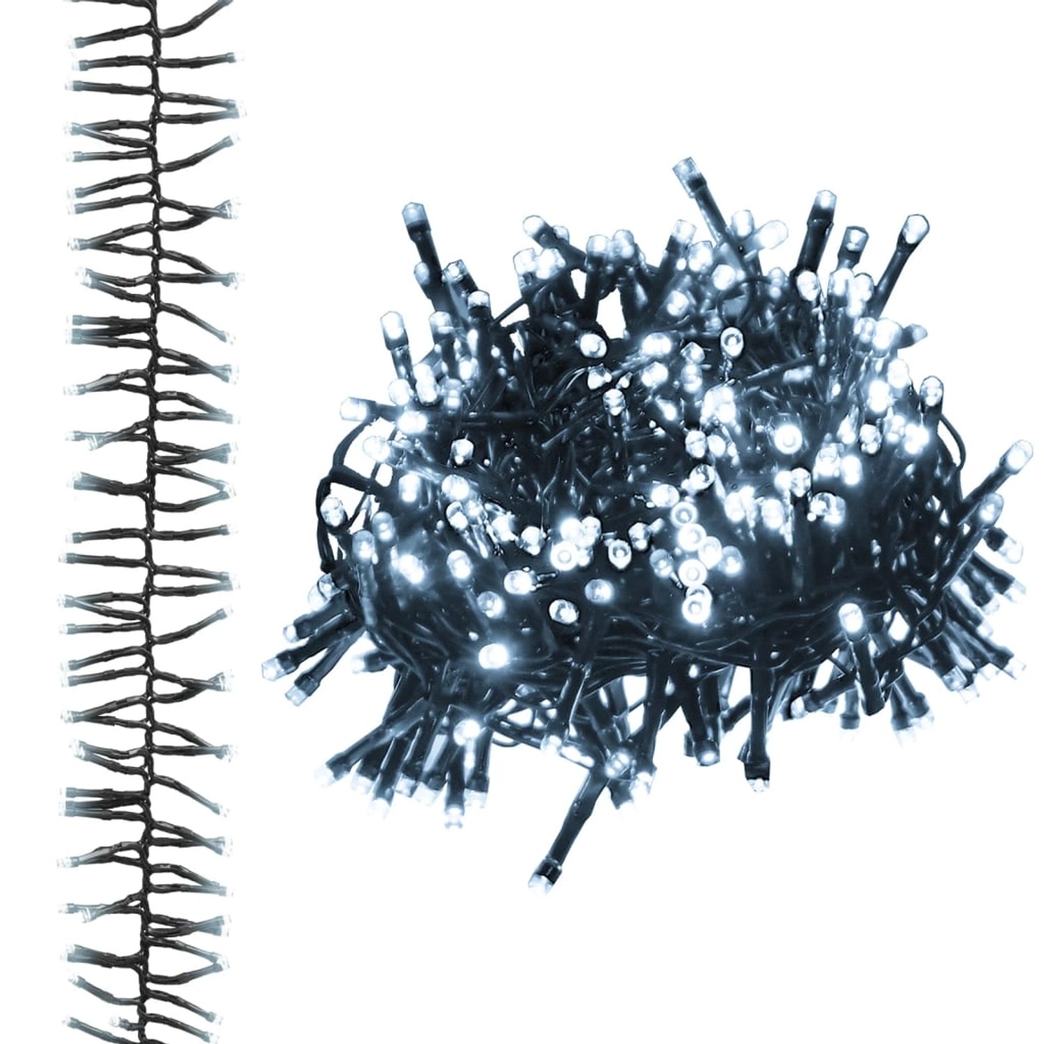 vidaXL LED-Lichterkette mit 3000 LEDs Kaltweiß 23 m PVC 343250