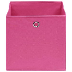 vidaXL Aufbewahrungsboxen 4 Stk Vliesstoff 28x28x28 cm Rosa 325203