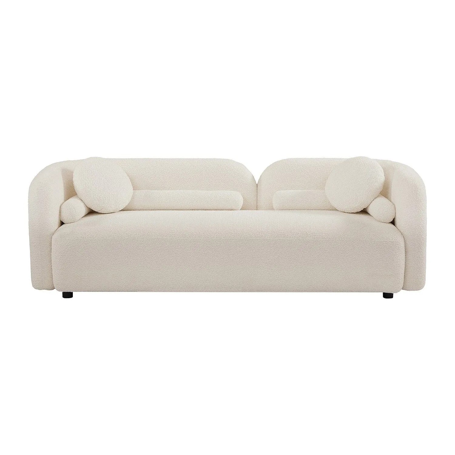 Vente-unique Sofa Ohne Schlafmöglichkeit Clodeca Gebrochenes Weiß 228 cm
