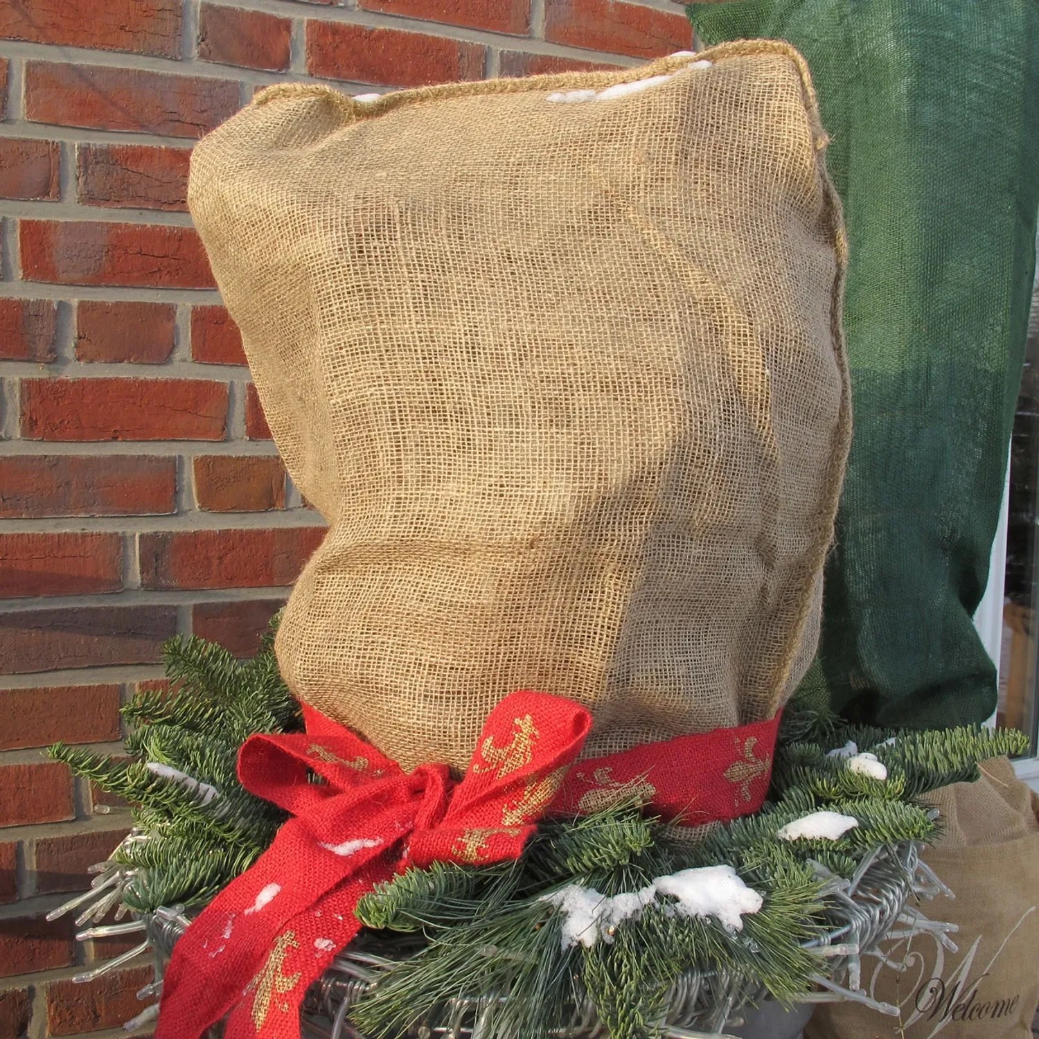 Winterschutz Jutesack im Duo-Pack (60x80cm) zum Schutz von Pflanzen vor Frost und Wind.