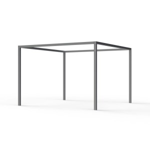 Siena Garden Pergola Schattenmanufaktur, 315x315x218 cm, anthrazitfarbenes Aluminiumgestell.