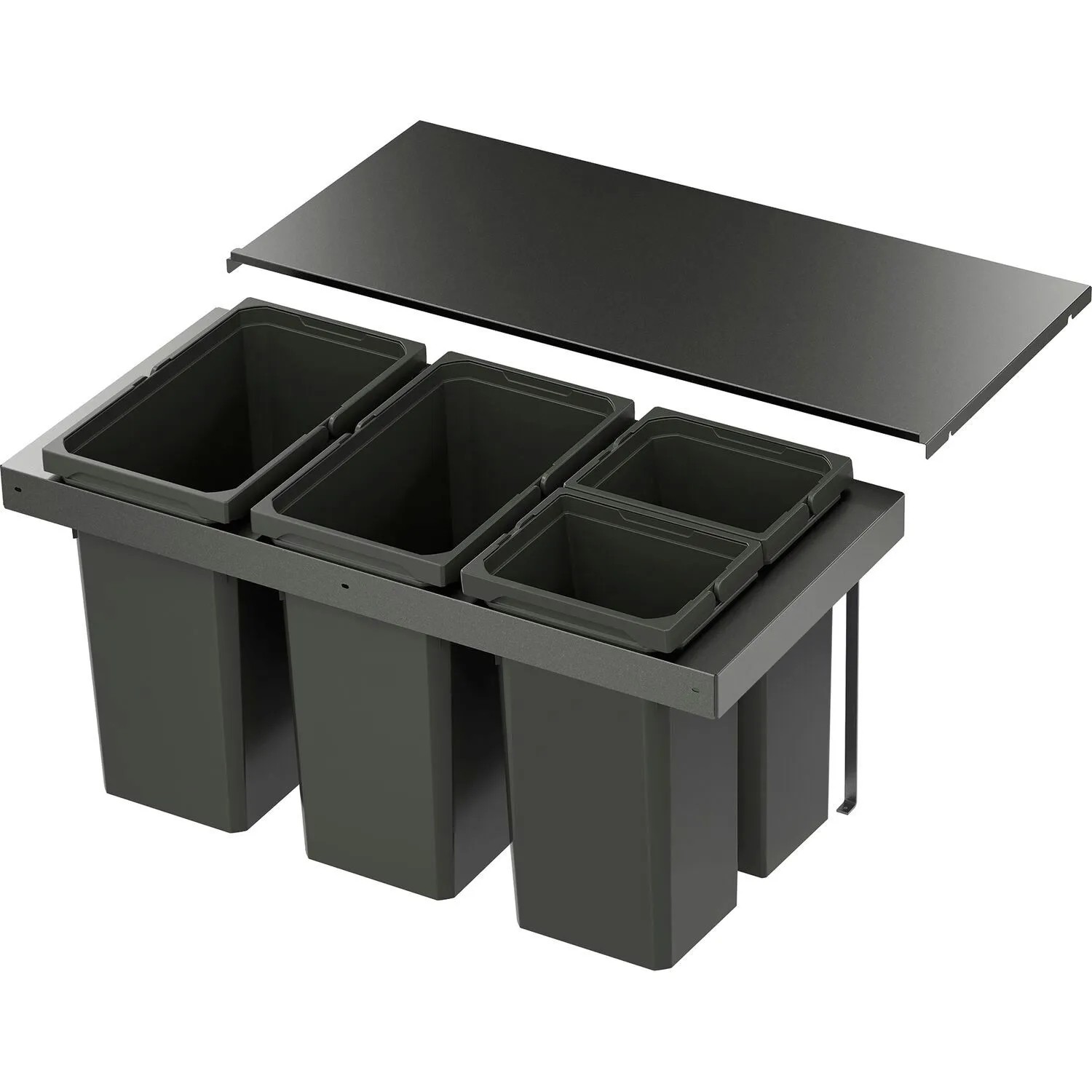 Vauth-Sagel Abfalltrennsystem Envi Flex Pro Korpusbreite 900 mm 2x28, 2x12,5, Lava