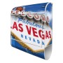 Banjado Design Briefkasten Weiß Pulverbeschichtet 39x47x14cm 2 Schlüssel Mit Zeitungsfach Motiv Las Vegas