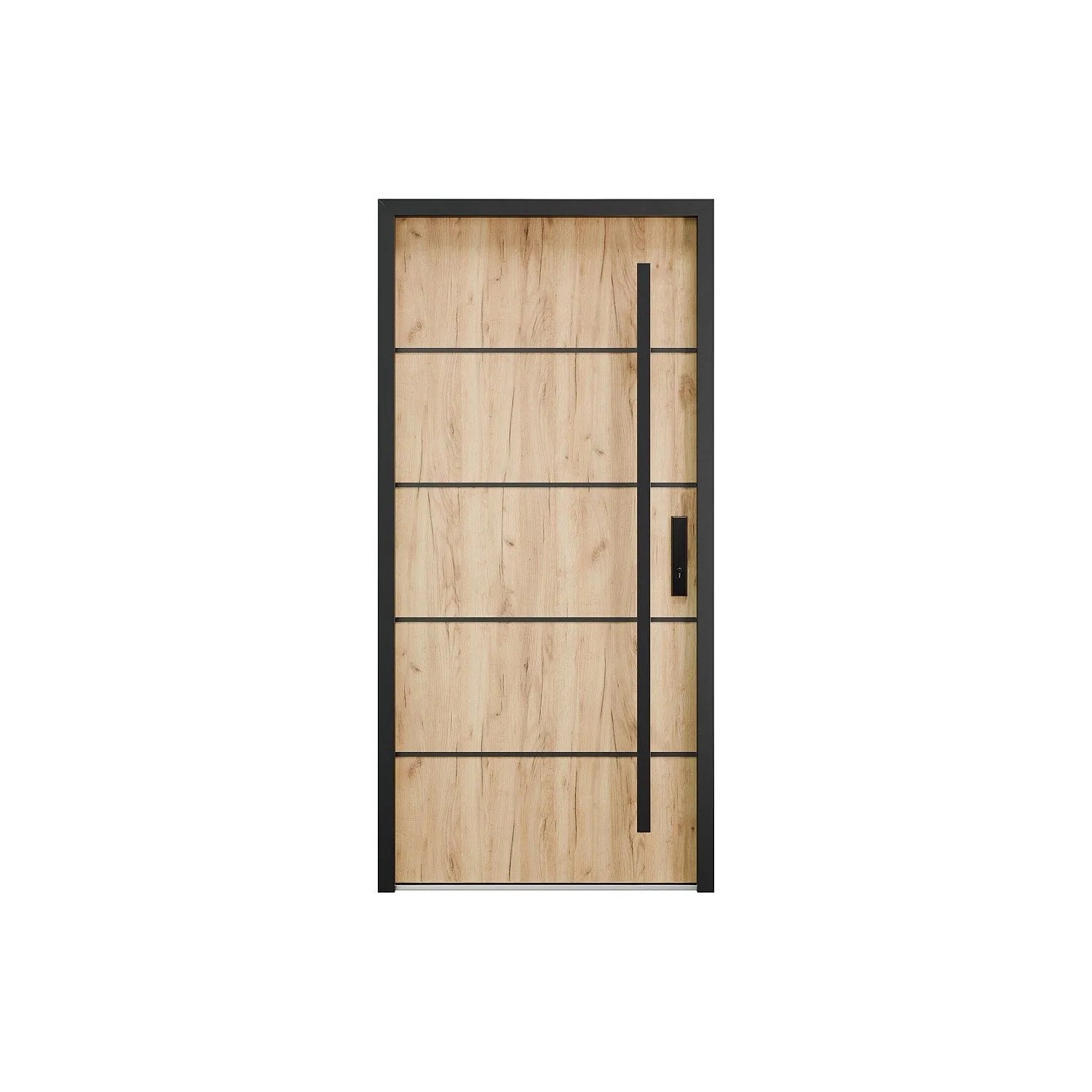 Vente-unique Haustür Lusada Naturfarben Hell 95 cm