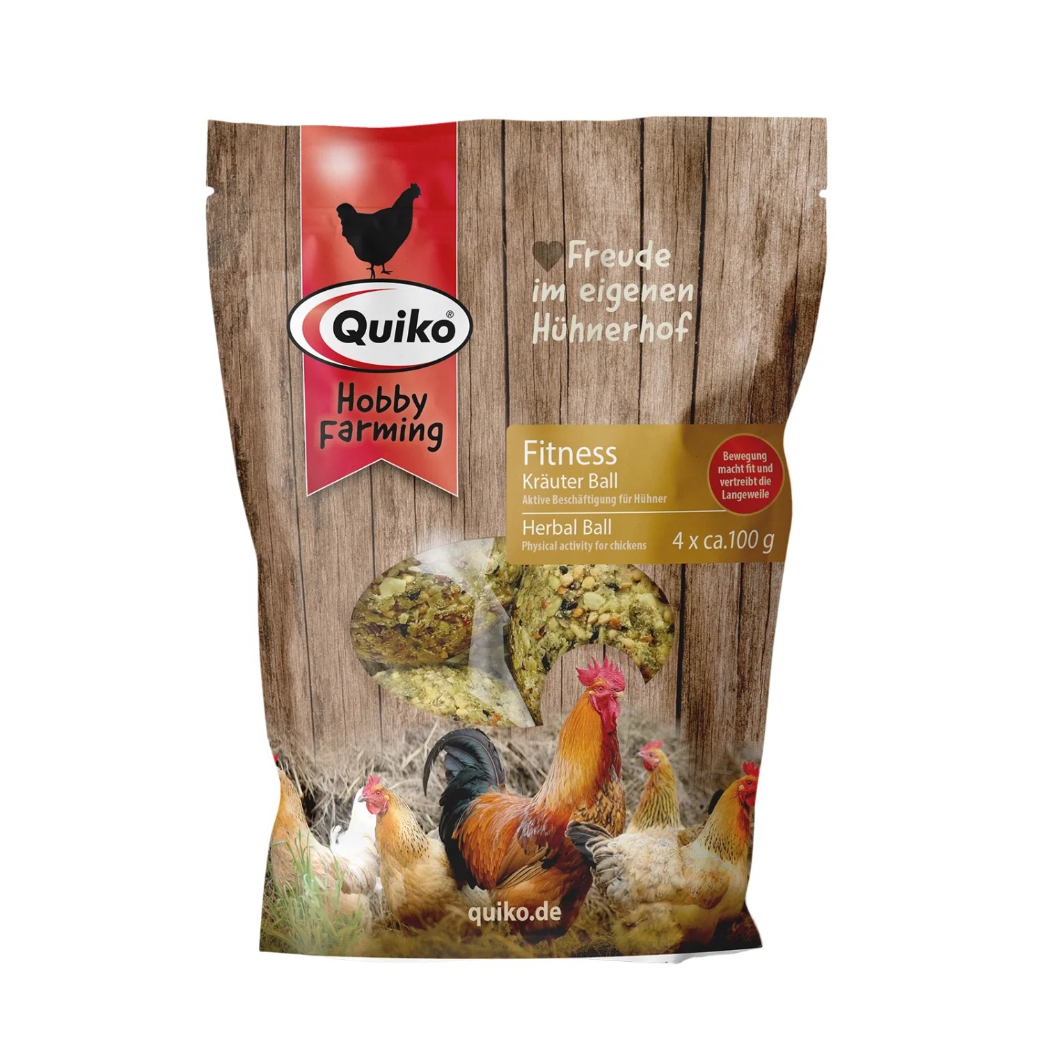 Quiko Hobby Farming Fitness Kräuter Ball 4 x 100 g