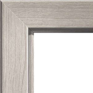 Detailaufnahme: Türzarge CPL Eiche Silber, robust und pflegeleicht.