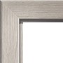 Detailaufnahme: Türzarge CPL Eiche Silber, robust und pflegeleicht.
