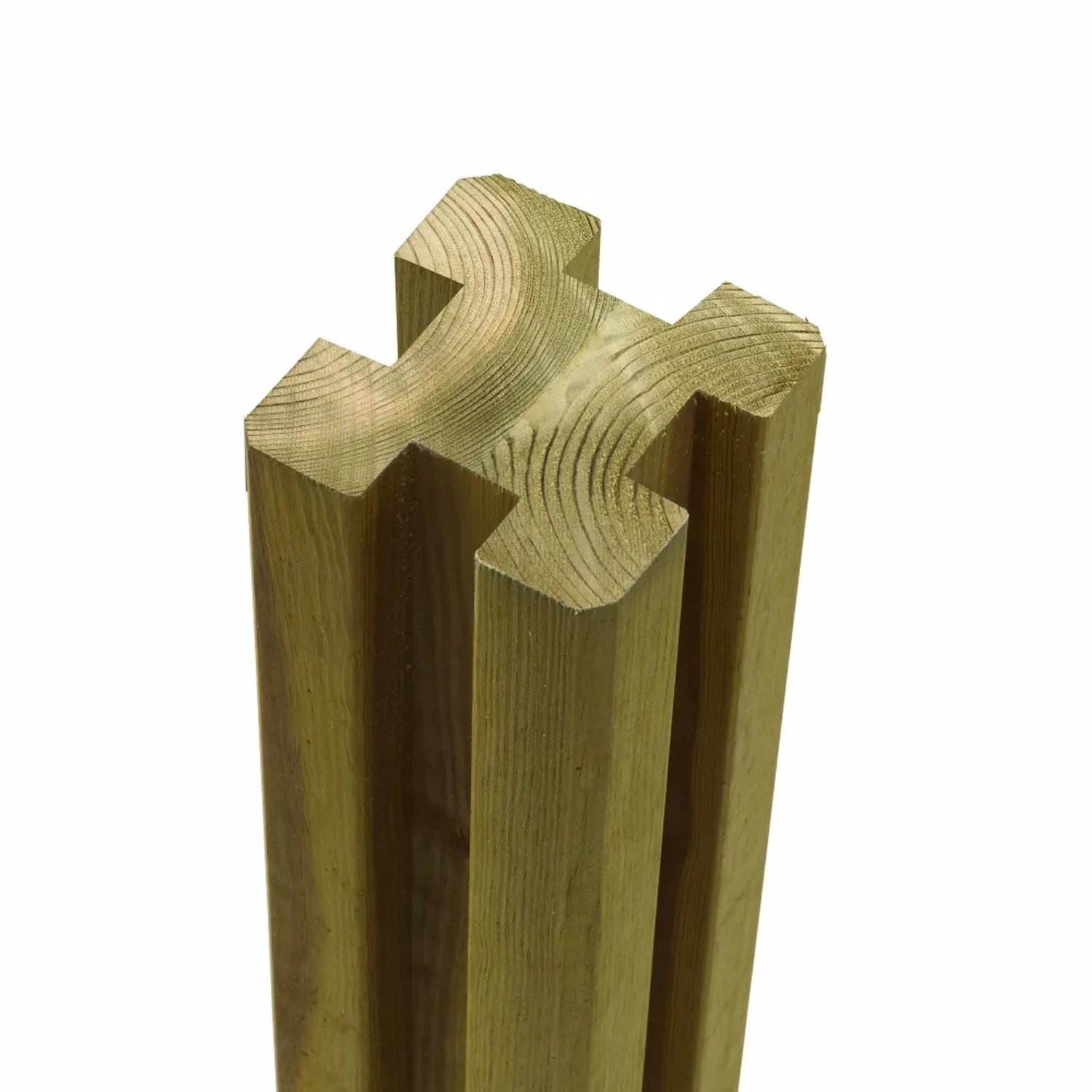 Zaunpfosten Leimholz Kiefer druckimprägniert 9 cm x 9 cm x 298 cm