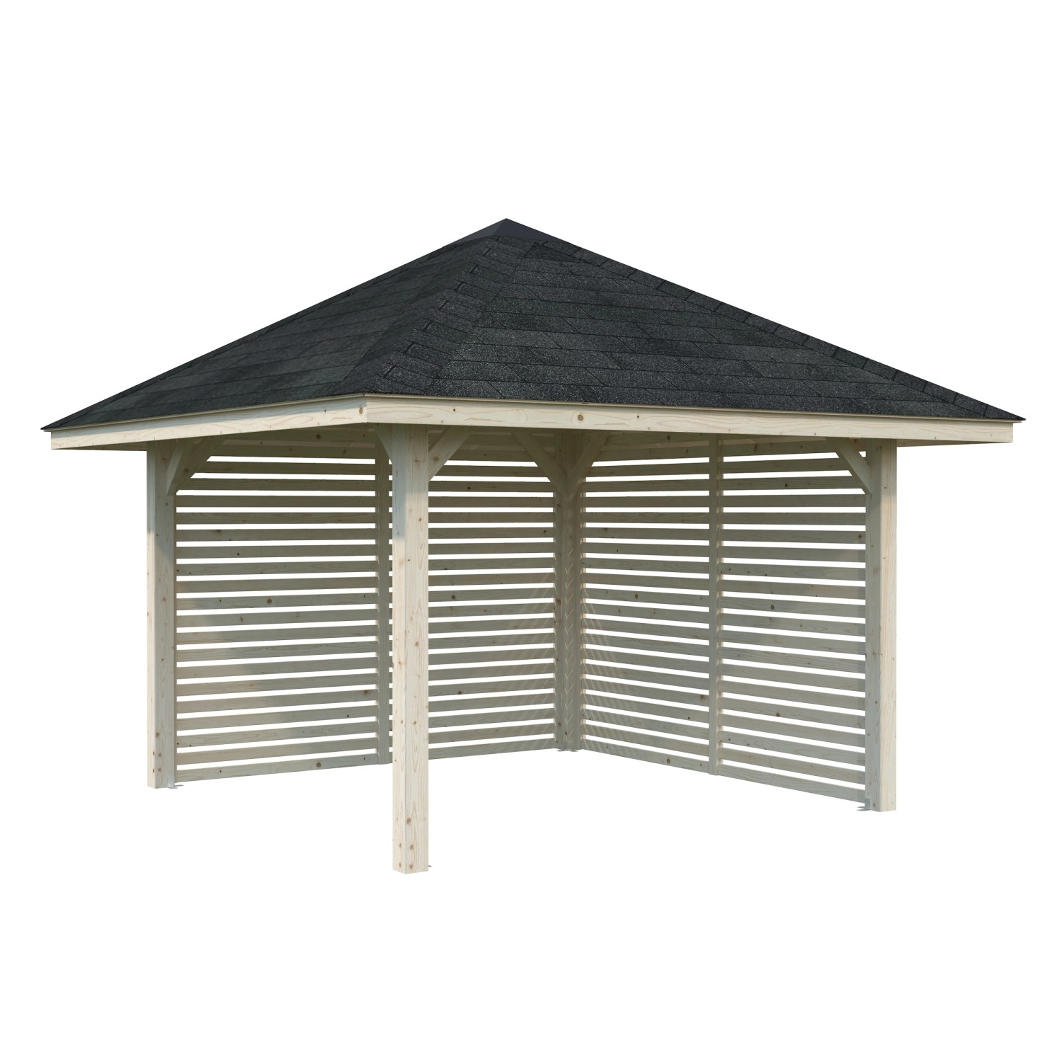 Palmako Pavillon Bianca Set102 Naturbelassen 300 cm x 300 cm FSC® günstig online kaufen