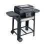 Severin Standgrill PG 8139 Sevo Smart Control GTS, ein Elektrogrill mit Ablageflächen und Rollen.