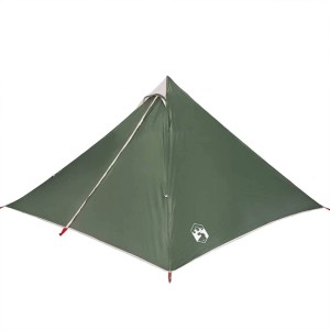 vidaXL Tipi-Familienzelt 7 Personen Grün Wasserdicht 94710