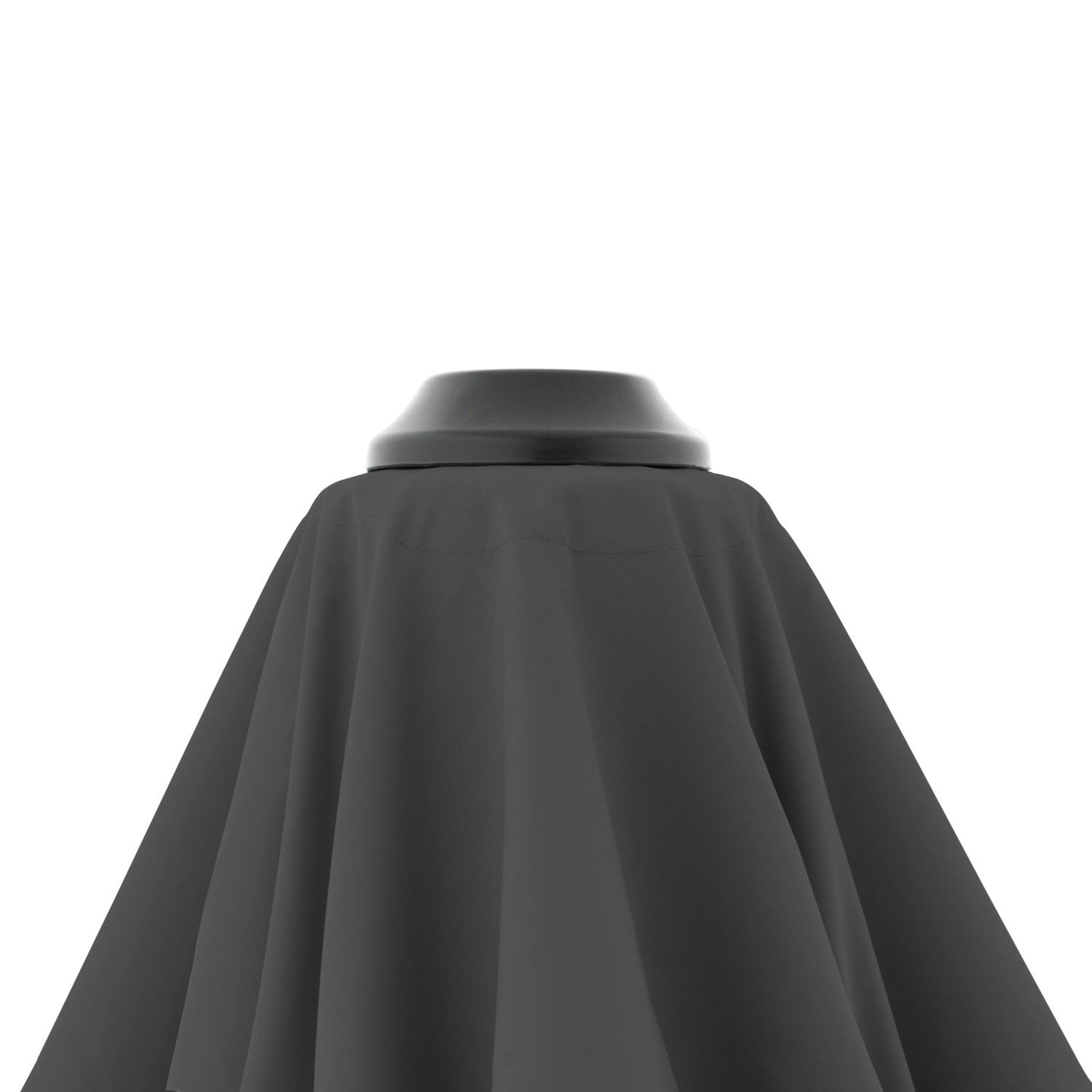 Detailaufnahme: Anthrazitfarbener Doppler Ampelschirm (310x210 cm) mit Kurbelmechanik.