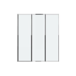 Vente-unique Duschabtrennung District Silberfarben 120 cm