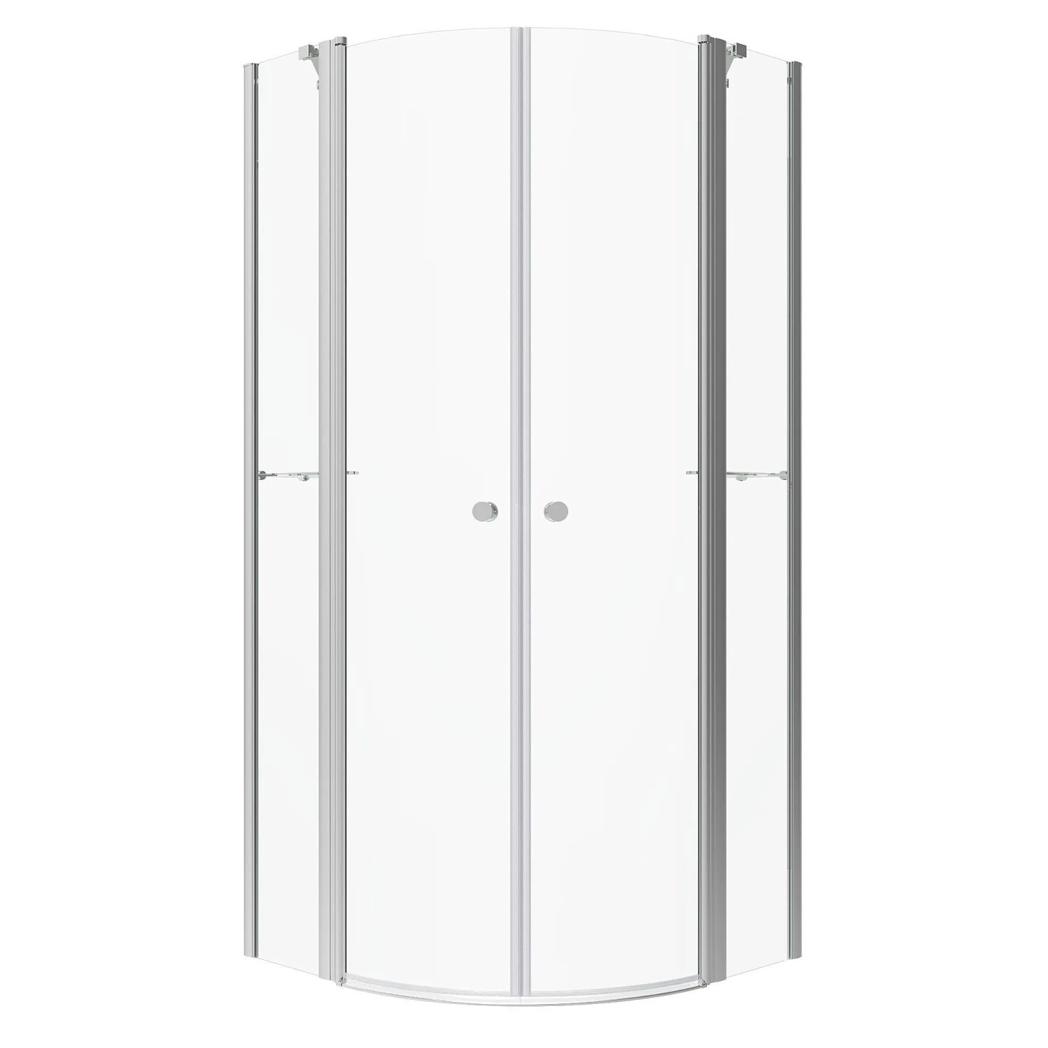 Aquabatos Runddusche 90 x 90 x 195 cm Duschkabine Duschwand Viertelkreis Du günstig online kaufen