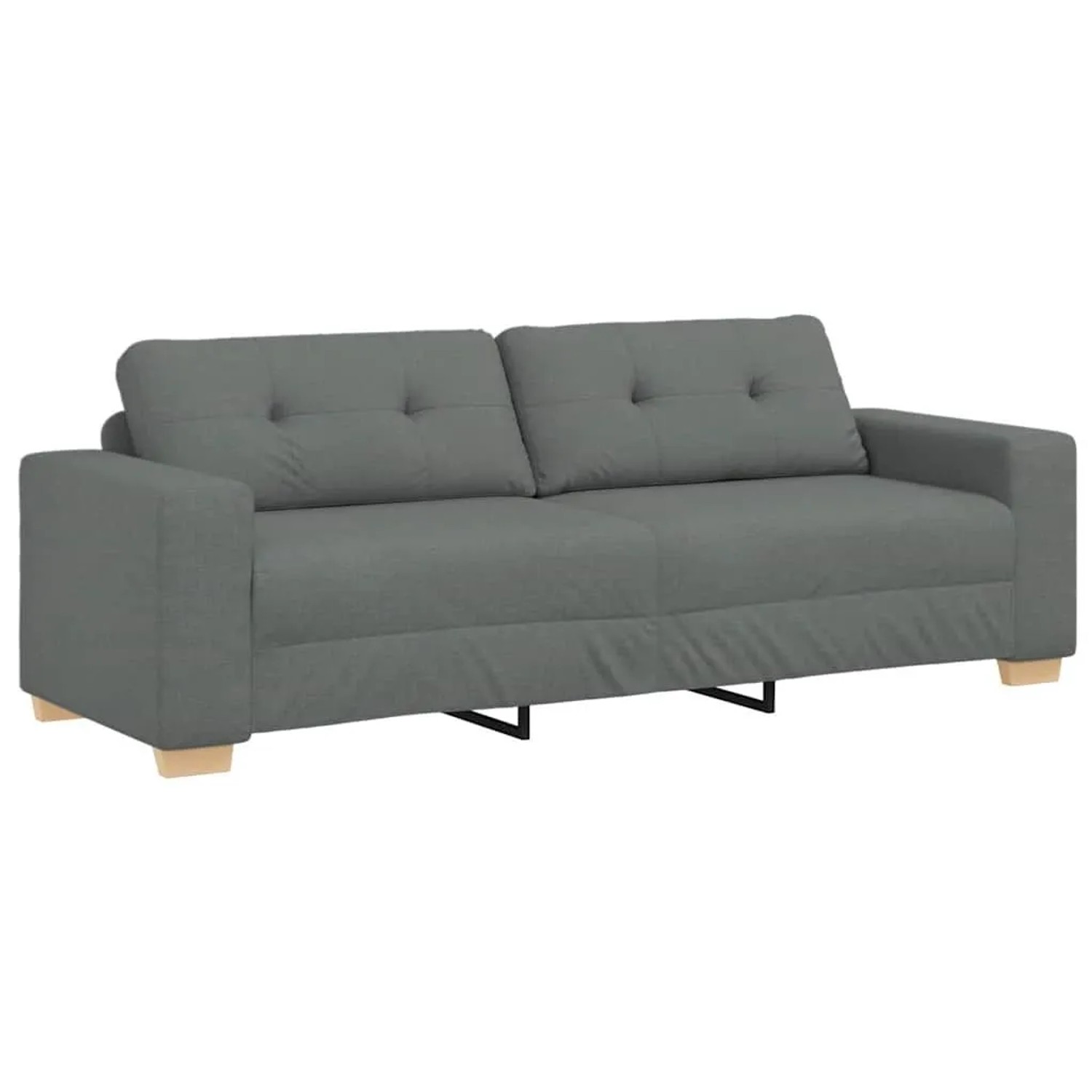vidaXL 3-Sitzer-Sofa Dunkelgrau 180 cm Stoff 4105089