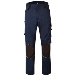 Hans Schäfer Workwear Bundhose Argos, Gr. 58, blau/schwarz. Arbeitskleidung mit Taschen und Knieverstärkung.