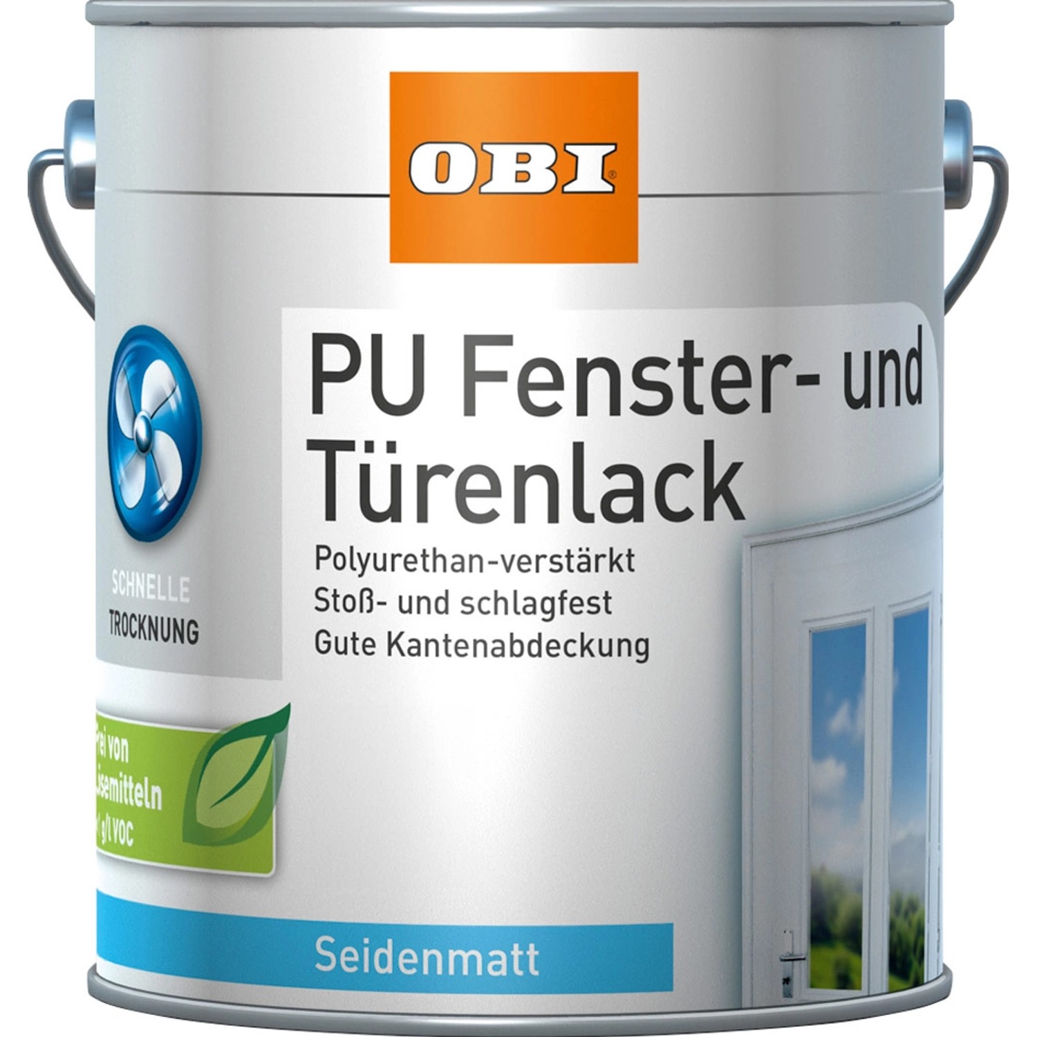 OBI Fenster- und Türenlack Weiß seidenmatt 2 l günstig online kaufen