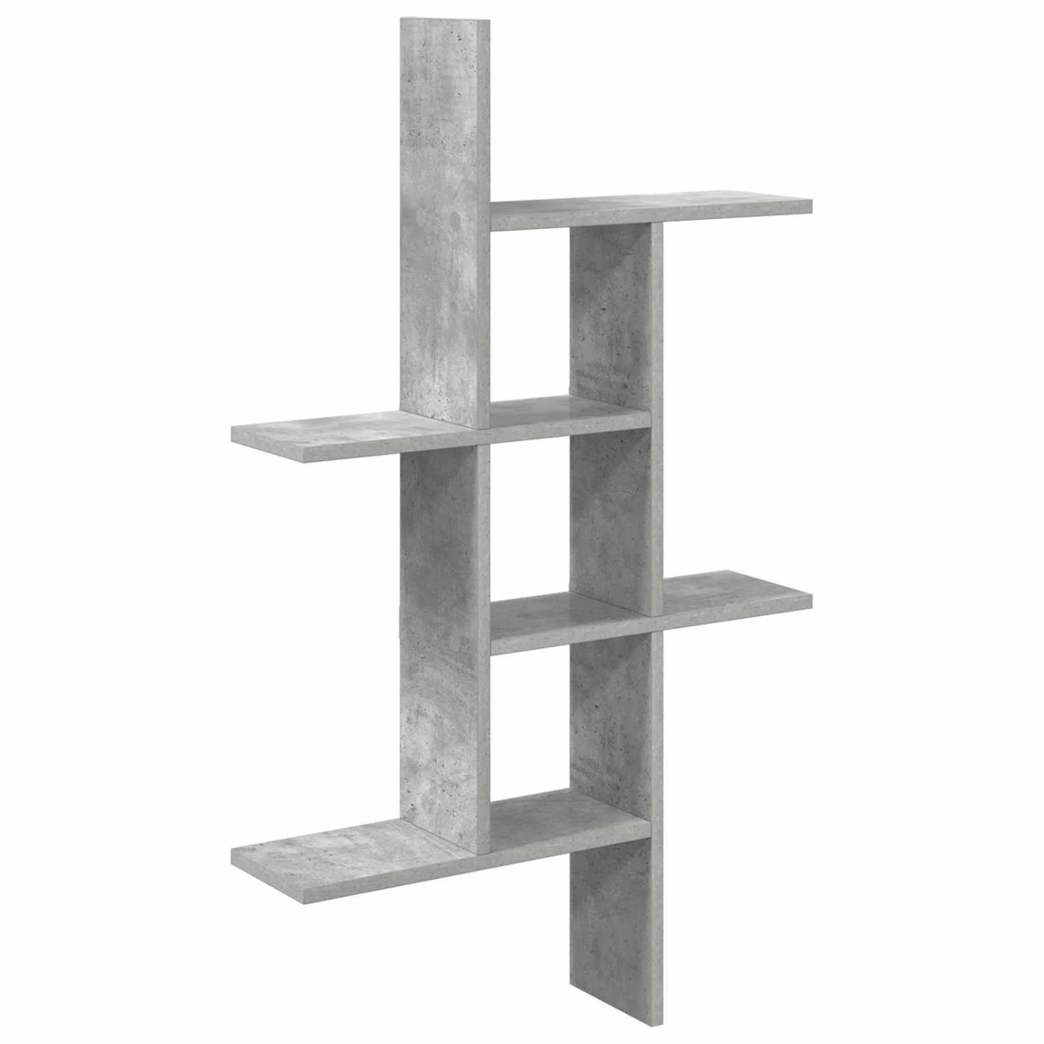 vidaXL Wandregal Betongrau 61 x 15 x 102 cm Holzwerkstoff 8012191