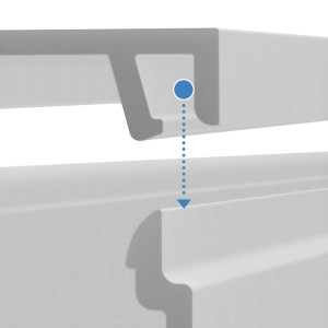 EDO Kabelkanal 40x40 mm Weiß 2m Selbstklebender Aufputz Kabelschacht aus PVC