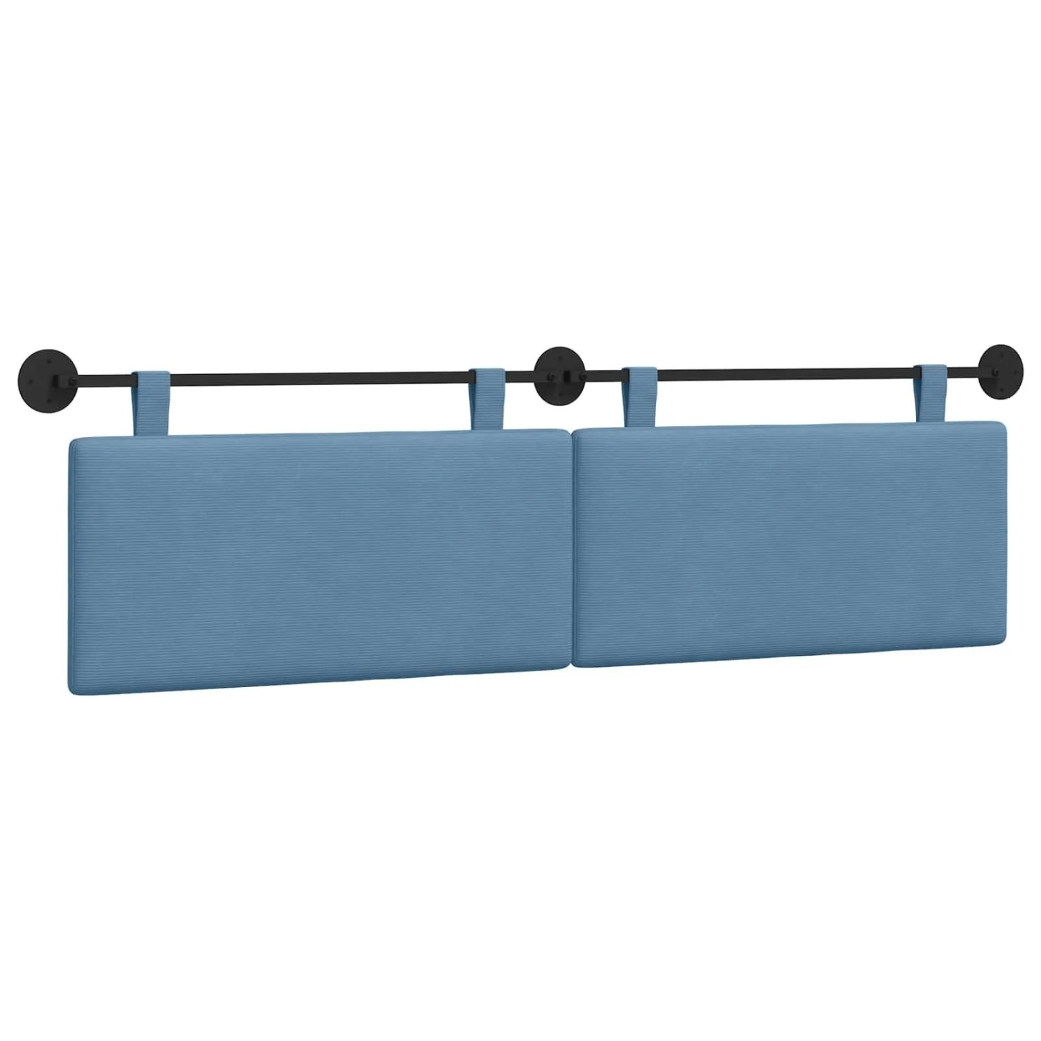 vidaXL Hängevorderseite Wandmontiert Blau 170 x 55 x 5 cm Cordstoff 42031819