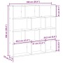 vidaXL Würfelregal 12 Fächer Sonoma-Eiche Holzwerkstoff 860006_10