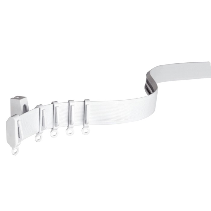 Gardinia Wandträger Für Flächenvorhang, Weiß – Mit Metallmontageplatte, Abstand 3–7 Cm, Für 3/5-läufige Schienen