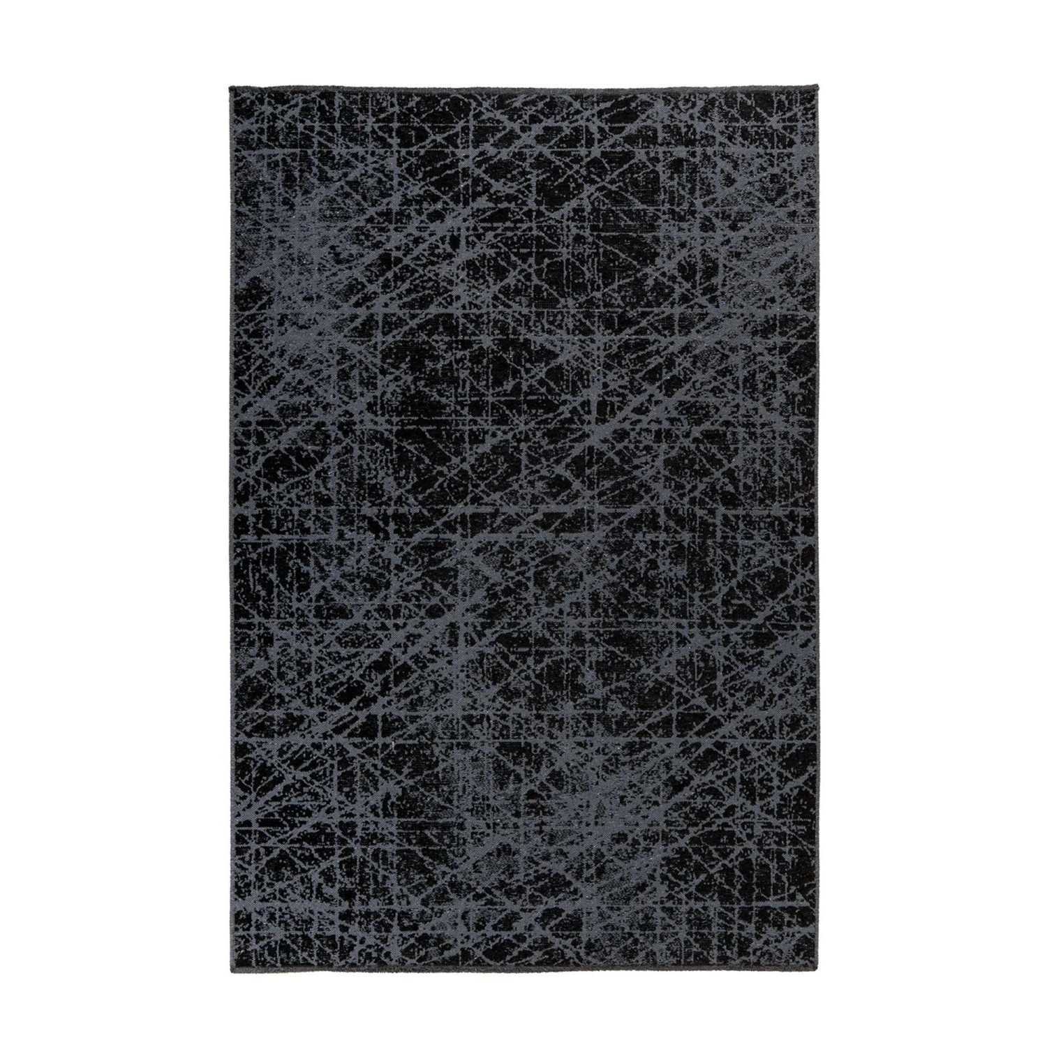 MeGusta Flachflor Teppich UsedLook Modern Grau Polyester 120x170 cm Eva günstig online kaufen